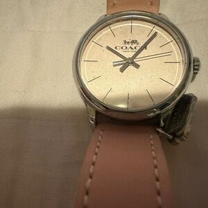 Coach Silver and Cream Watch